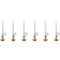 Single Light Window Candles with Remote and Timer - 10" - White - Set of 6